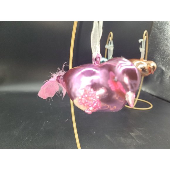 North Pole Trading Co 2002 Collection (3) Christmas Ornaments NWT Birds Mercury - Picture 3 of 6